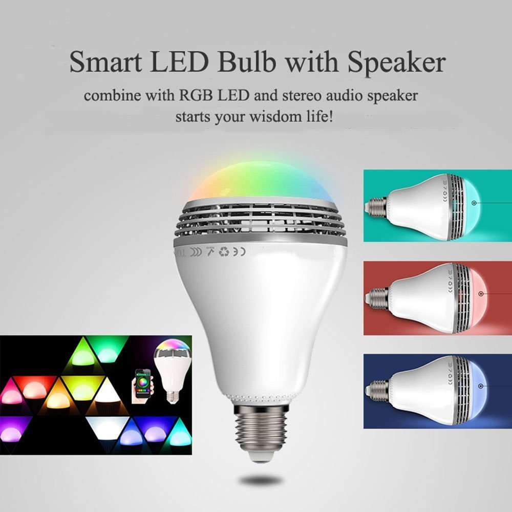 Creative LED Smart Bluetooth Speaker E27 Bulb Light