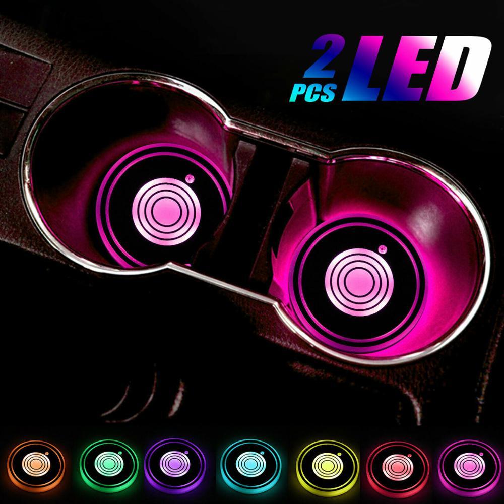 USB Charging Car Led Cup Holder