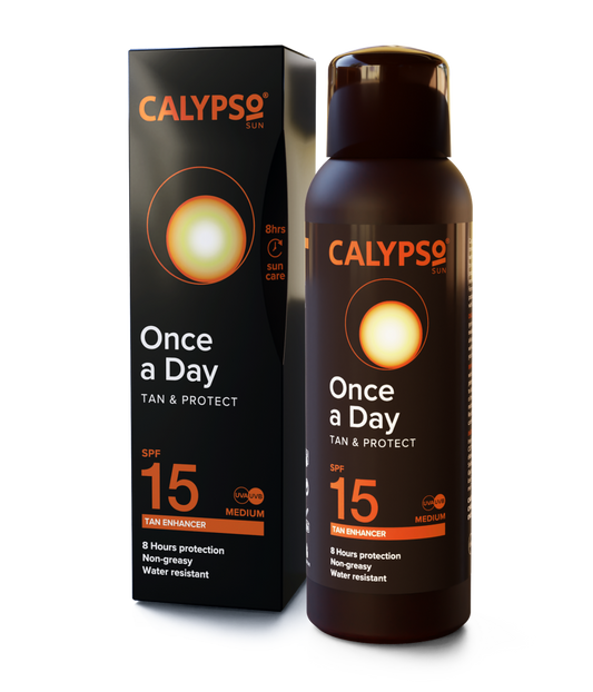 CALYPSO ONCE A DAY TAN & PROTECT SPF15
