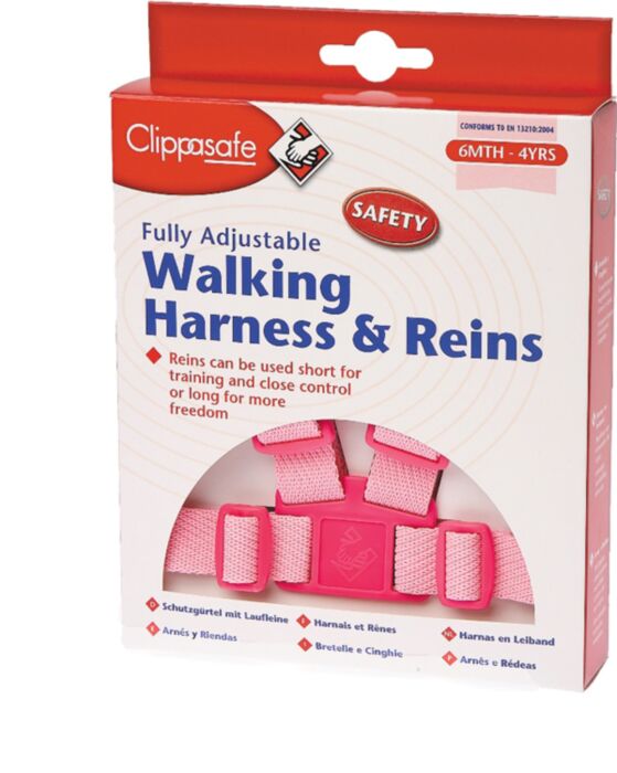 Clippasafe Easywash Harness Pink