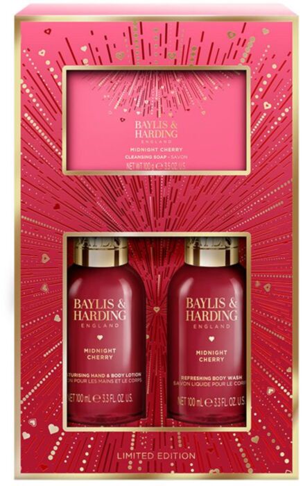 Midnight Cherry Make Me Sparkle Bathing Gift Set