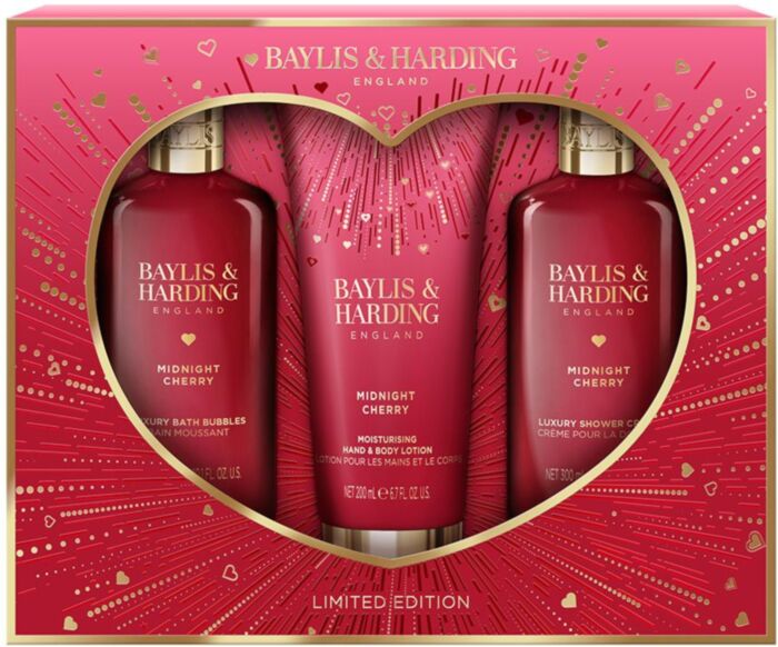 Midnight Cherry Luxury Bathing Essentials Gift Set