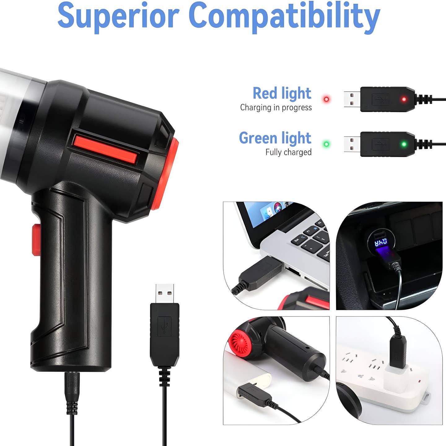 Multi-Functional Rechargeable Mini Handheld Vacuum Cleaner